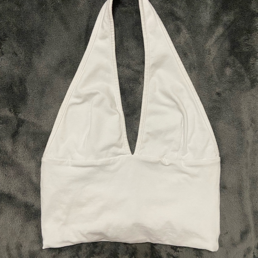Cotton On White Halter Top